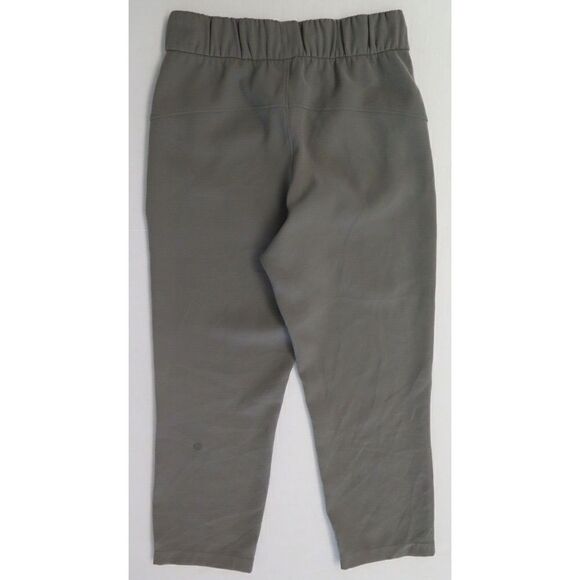 Lululemon Lw6avms 0219 Women's Sz 2 Green On The Fly Crop 23" Woven Pants - Picture 2 of 9